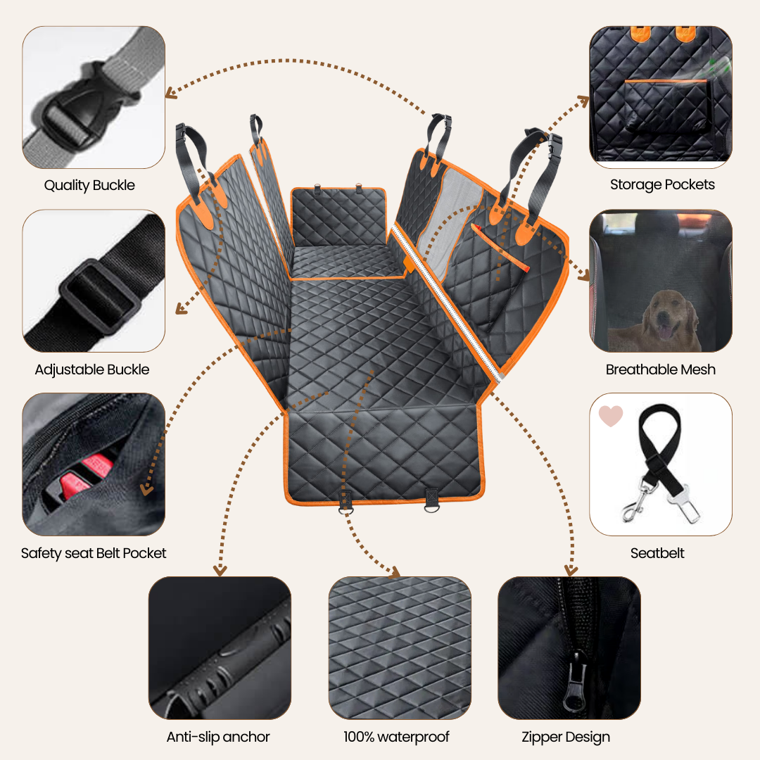 FurblyRide™ Portable Waterproof Car Seat Bed