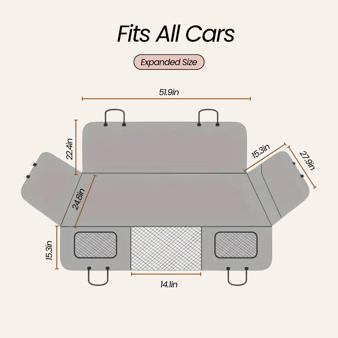 FurblyRide™ Portable Waterproof Car Seat Bed